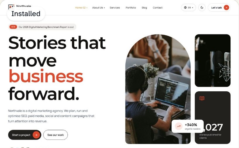 Editorial Agency theme